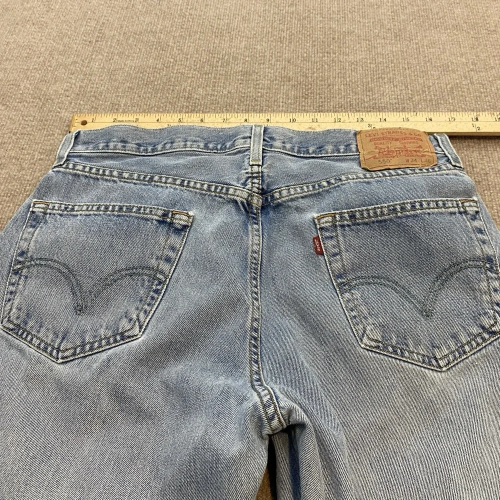 Levis 550 Jeans Vintage Y2K Men 34 Fits 33x34 Baggy Relaxed Fit Distressed Denim